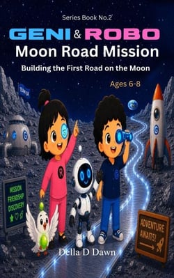 Geni &amp; Robo Moon Road Mission - The Geni &amp; Robo Kids Series, #2