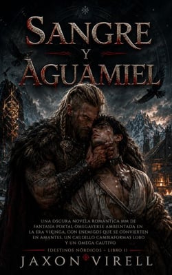 SANGRE Y AGUAMIEL: Una oscura novela romántica MM de fantasía portal Omegaverse ambientada en la era vikinga, con enemigos que se convierten en amantes (Destinos Nórdicos – Libro 1)