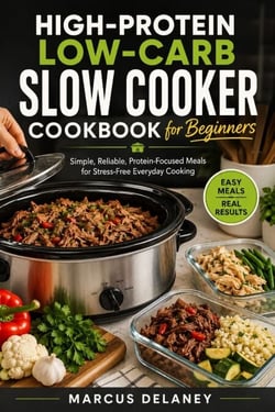 High-Protein Low-Carb Slow Cooker Cookbook for Beginners - Simple, Reliable, Protein-Focused Meals for Stress-Free Everyday Cooking