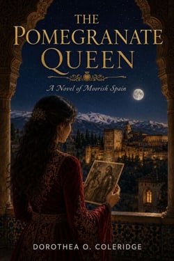 The Pomegranate Queen - A rich, atmospheric historical drama about a woman healer, court intrigue, forbidden love, family loyalty, poison and power, and the fall of Moorish Spain