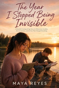The Year I Stopped Being Invisible - A tender, voice-driven YA coming-of-age romance about first love, a secret identity, sister rivalry, anxiety, and the terrifying joy of finally being seen