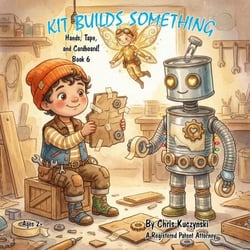 Kit Builds Something: Hands Tape and Cardboard! - Kit's Little Sparks: A 20-Book Series, #6