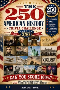The 250 American History Trivia Challenge: Happy Birthday America Celebrating the 250th Anniversary with Years of History and Historic Fun Facts