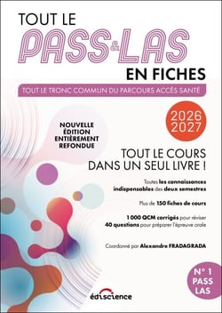 Tout le PASS &amp; LAS en fiches 2026-2027 - Tout le cours dans un seul livre !