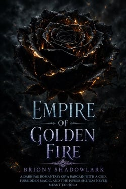 Empire of Golden Fire - A Dark Fae Romantasy of a Bargain with a God, Forbidden Magic, and the Power She Was Never Meant to Hold