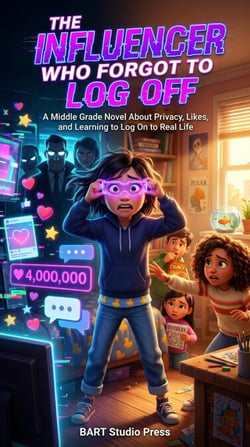 The Influencer Who Forgot to Log Off : A Middle Grade Novel About Privacy, Likes, and Learning to Log On to Real Life - The Kid Council, #2