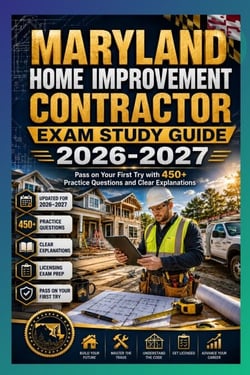 Maryland Home Improvement Contractor Exam Study Guide 2026-2027 - Pass on Your First Try with 450+ Practice Questions and Clear Explanations