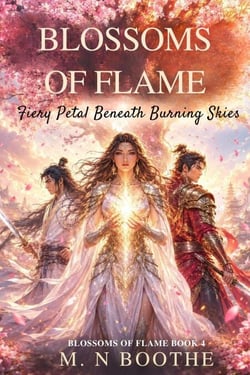 Fiery Petal Beneath Burning Skies - Blossoms of Flame, #4