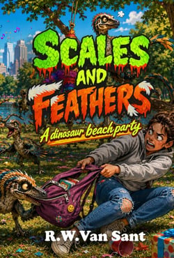 Scales and Feathers: A Dinosaur Beach Party
