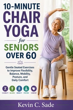 10-Minute Chair Yoga for Seniors Over 60 - Gentle Seated Exercises to Improve Flexibility, Balance, Mobility, Posture, and Daily Comfort