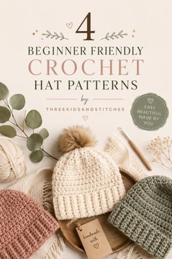 4 Beginner Friendly Crochet Hat Patterns