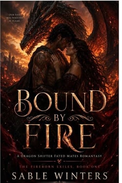 BOUND BY FIRE - A Dragon Shifter Fated Mates Romantasy  The Fireborn Exiles, Book One