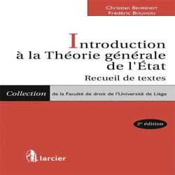 Introduction à la Théorie générale de l'Etat - Recueil de textes