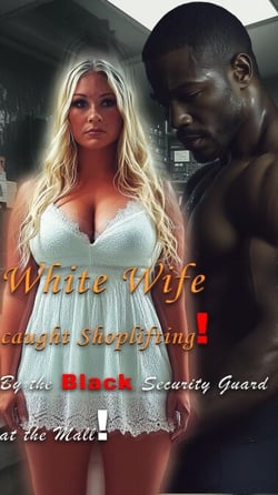 White Wife caught Shoplifting! By the Black Security Guard at the Mall - BLACKED! short stories