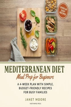 Mediterranean Diet Meal Prep for Beginners:  A 4-Week Plan with Simple, Budget-Friendly Recipes for Busy Families - Easy Mediterranean Meal Prep Recipes and Weekly Plans for Healthy Eating, Weight Management, and Stress-Free Family Dinners