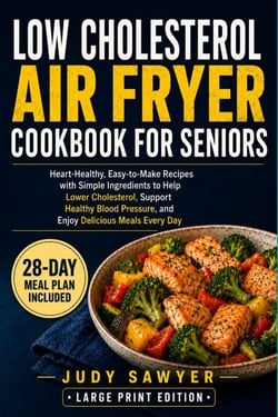 Low Cholesterol Air Fryer Cookbook for Seniors - Heart-Healthy, Easy-to-Make Recipes with Simple Ingredients to Help Lower Cholesterol, Support Healthy Blood Pressure, and Enjoy Delicious Meals Every Day
