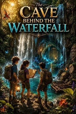 The Cave Behind the Waterfall - Stories for kids, #26