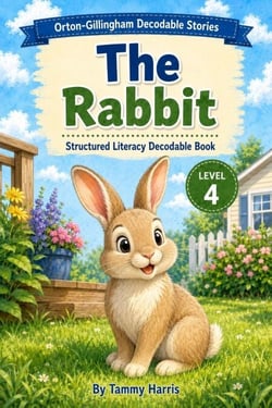 Orton-Gillingham Decodable Stories - Level 4 – The Rabbit: Structured Literacy Decodable Book - Orton-Gillingham Decodable Stories