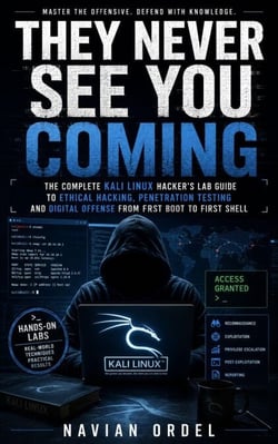 They Never See You Coming: The Complete Kali Linux Hacker's Lab Guide to Ethical Hacking, Penetration Testing and Digital Offense from First Boot to First Shell