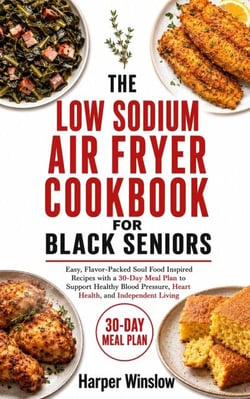 THE LOW SODIUM AIR FRYER COOKBOOK FOR BLACK SENIORS - Easy, Flavor-Packed Soul Food Inspired Recipes with a 30-Day Meal Plan to Support Healthy Blood Pressure, Heart Health, and Independent Living