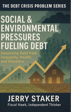 Book #23 – Social &amp; Environmental Pressures Fueling Debt: Deepening Debt from Inequality, Health, and Disasters - Debt Crisis Problem Series (20+ Books), #23