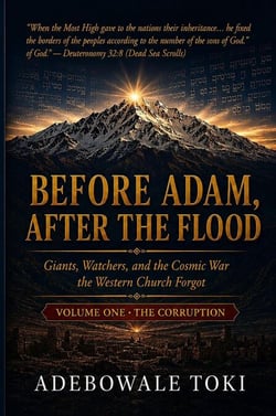 BEFORE ADAM, AFTER THE FLOOD :  Giants, Watchers, and the Cosmic War the Western Church Forgot - VOLUME ONE  THE CORRUPTION - BEFORE ADAM, AFTER THE FLOOD : Giants, Watchers, and the Cosmic War the Western Church Forgot, #1