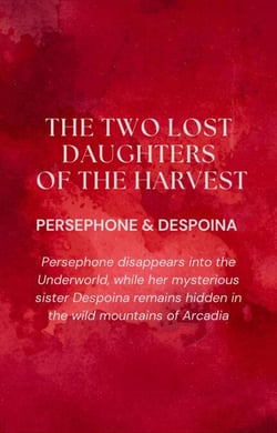 The Two Lost Daughters of the Harvest: Persephone and Despoina - Persephone disappears into the Underworld, while her mysterious sister Despoina remains hidden in the wild mountains of Arcadia