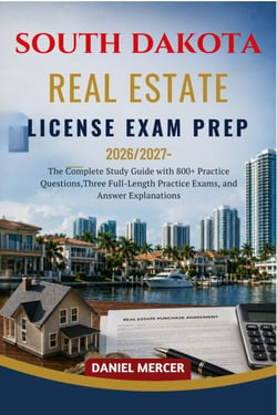 SOUTH DAKOTA REAL ESTATE LICENSE EXAM PREP 2026 – 2027 EDITION - The Complete Study Guide with 800+ Practice Questions, Three Full-Length Practice Exams, and Answer Explanations