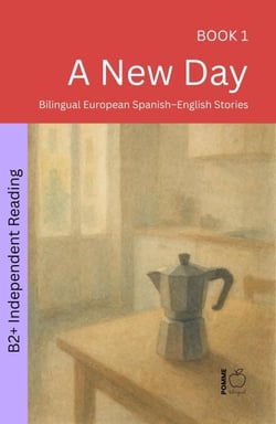 A New Day: Bilingual European Spanish–English Stories - The 52 Story Method – Independent Reading (B2+), #1