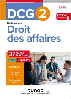 DCG 2 - Droit des affaires - Fiches Réforme 2026-2027