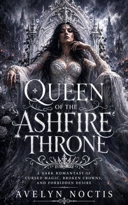 QUEEN OF THE ASHFIRE THRONE - A Dark Romantasy of Cursed Magic, Broken Crowns, and Forbidden Desire