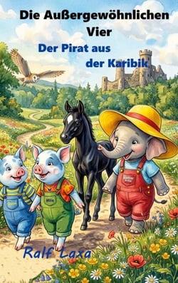 Die Außergewöhnlichen Vier und der Seeräuber aus der Karibik - Eine glückliche, spannende, von verschiedenen kleinen Abenteuern durchzogene Geschichte vierer Freunde.