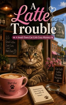 A Latte Trouble: A Small-Town Cat Café Cozy Mystery - Maple Hollow Mysteries, #2