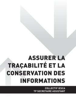 TP SECRÉTAIRE ASSISTANT - AT1 Assurer la traçabilité et la conservation des informations
