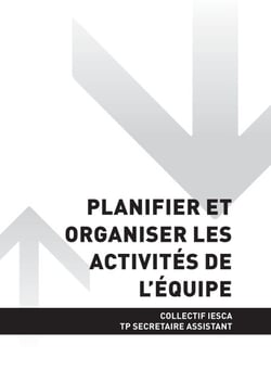 TP SECRÉTAIRE ASSISTANT - AT1 Planifier et organiser les activités de l'équipe
