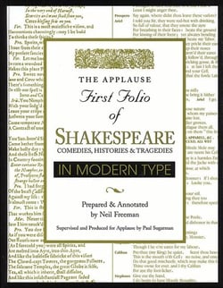 Applause First Folio of Shakespeare in Modern Type - Comedies, Histories &amp; Tragedies