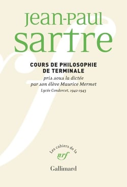 Cours de philosophie de terminale pris sous la dictée par son élève Maurice Mermet