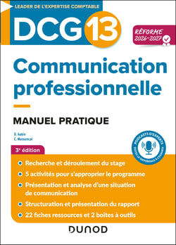 DCG 13 - Communication professionnelle - Réforme 2026-2027 - Manuel