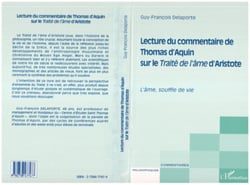 LECTURE DU COMMENTAIRE DE THOMAS D'AQUIN SUR LE TRAITÉ DE L'ÂME D'ARISTOTE - L'âme, souffle de vie