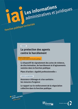 IAJ : La protection des agents contre le harcèlement - Juillet/Août 2020