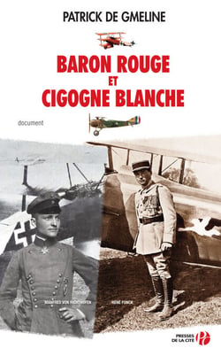 Baron rouge et cigogne blanche