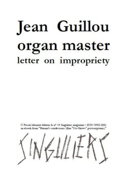 Jean Guillou organ master - letter on impropriety