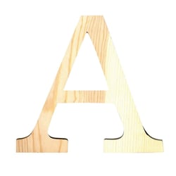 Lettre A - 19 cm - bois - Artemio