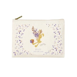 Trousse rectangulaire PM (20x13 cm) - Bouquet d'amour (lapin)