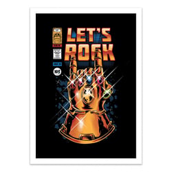 Affiche 30x40 cm - Let's Infinity rock - Ilustrata