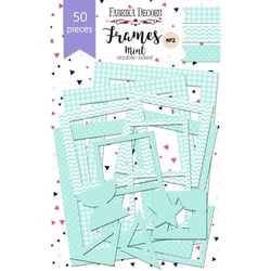 Die Cuts cadre, encadrement photo Fabrika Décoru POIS CARREAUX ZIG ZAG BLEU