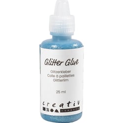 Colle à paillettes, bleu clair, 25 ml/ 1 flacon