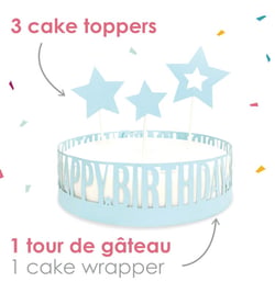 Déco gâteau happy birthday