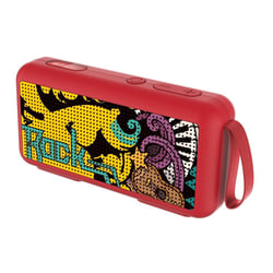 Enceinte Bluetooth Mini Graffiti Puissante Portable FM Carte TF Son HD Jaune YONIS