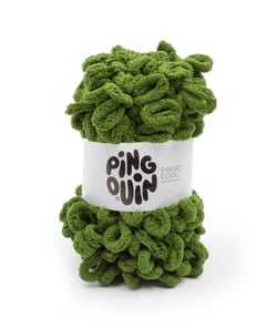 Fil fantaisie à tricoter PINGO COOL - 100GR - Pingouin Kaki Vert